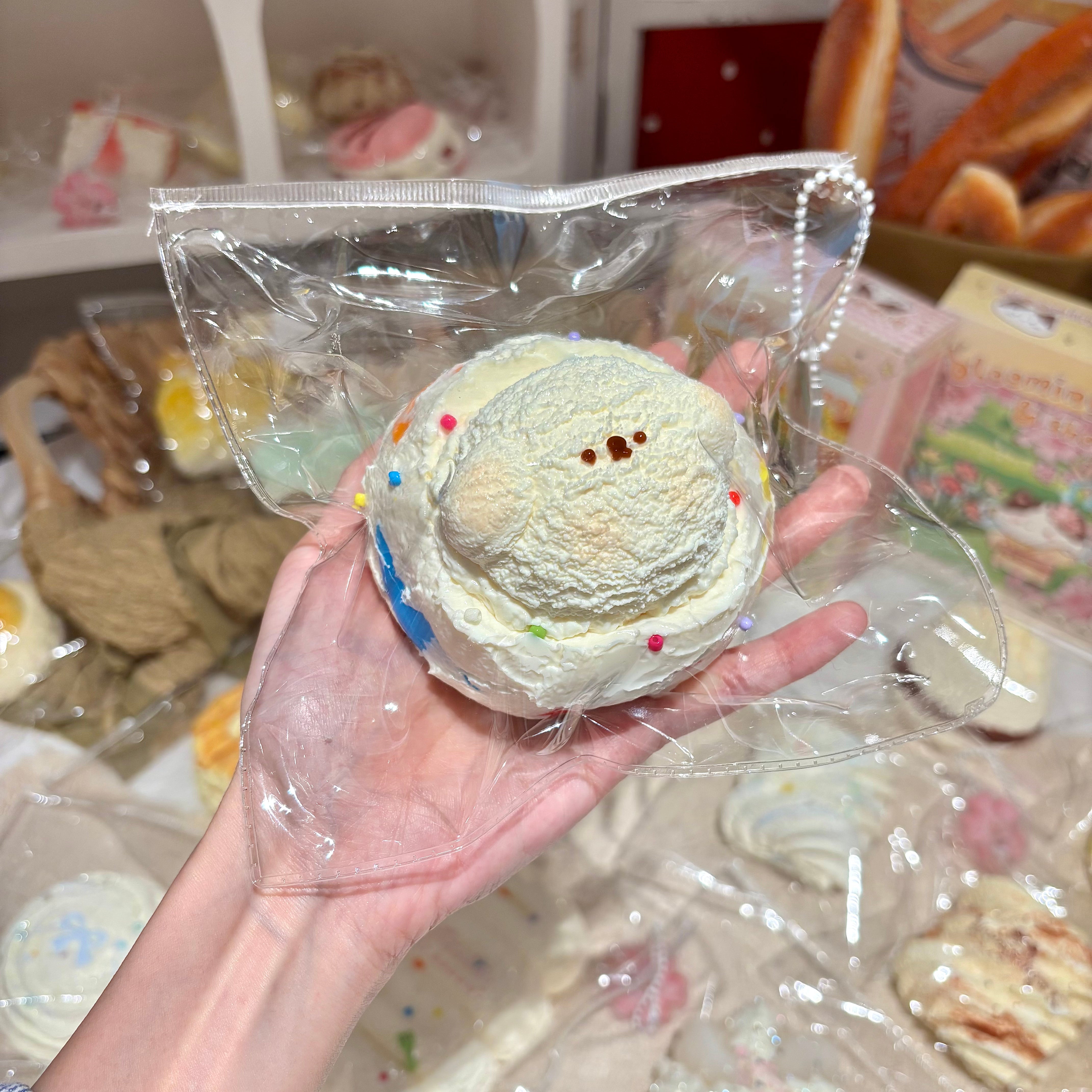 강아지 아이스크림 그릇